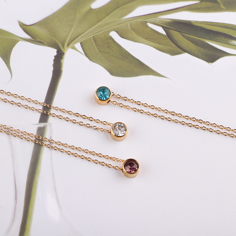 Edelstahl-Halsketten mit 12-Ge – Birth Flower Necklace Bewertung und Preis
