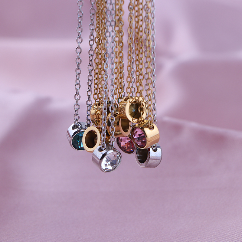 Edelstahl-Halsketten mit 12-Ge – Birth Flower Necklace Bewertung und Preis